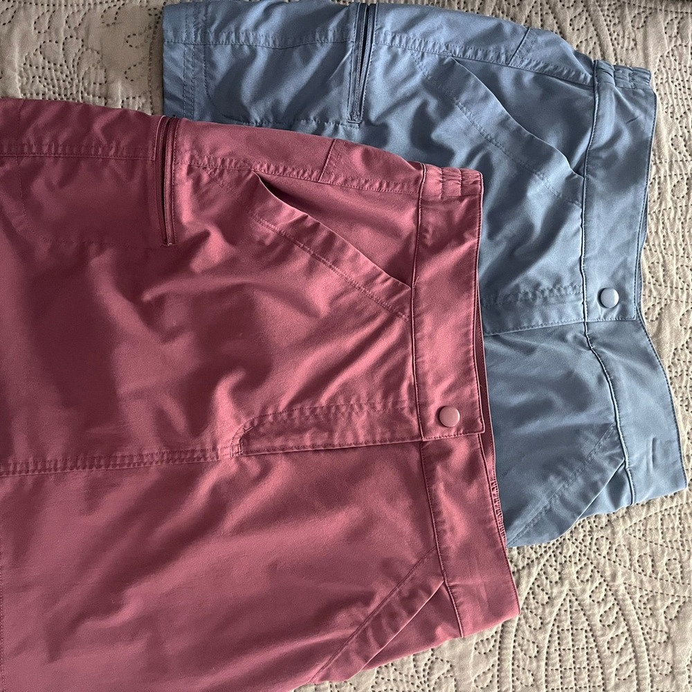 Pink and Blue Skirts